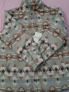 Wrangler Quilt Lined Jacquard Shacket Jacket